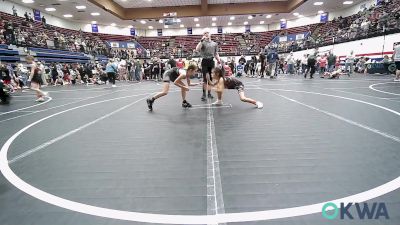 75 lbs Rr Rnd 1 - Thalia Hasley, Comanche Takedown Club vs Emersyn Rylant, Norman Grappling Club