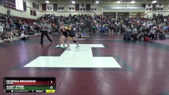 170 lbs Quarterfinal - Kasey Stone, Waverly-Shell Rock vs McKenna Broadhead, Denver