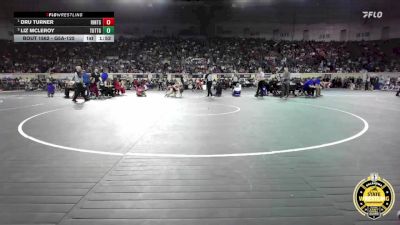 G5A-125 lbs 1st Place Match - Dru Turner, Hinton-Girls vs Liz Mcleroy, Tuttle-Girls