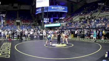 160 lbs Rnd Of 128 - Waylon Cressell, North Dakota vs Konlin Weaver, Georgia