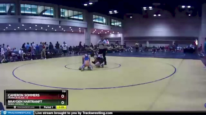 113 lbs Round 3 (8 Team) - Brayden Hartranft, Berks Catholic vs Cameron ...