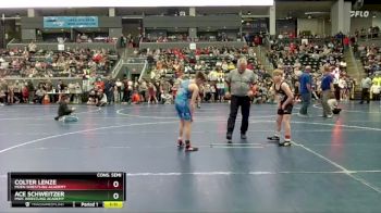 90 lbs Cons. Semi - Ace Schweitzer, MWC Wrestling Academy vs Colter Lenze, Moen Wrestling Academy