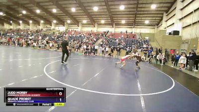 82 lbs Quarterfinal - Judd Morby, Sanderson Wrestling Academy vs Quade Probst, Wasatch Wrestling Club