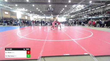 285 lbs Consi Of 8 #2 - Keysun Wise, North Attleborough vs Braden Marceau, Melrose