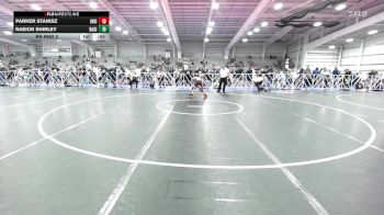 90 lbs Rr Rnd 2 - Parker Stanisz, Indiana Outlaws Red vs Raeion Shirley, Ragin Raisins Catawba ES