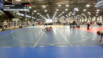 120 lbs Rr Rnd 2 - Landon Logan, Combat Athletics vs AJ Kane, Apache Black