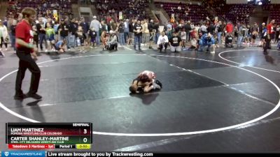 53 lbs Semifinal - Liam Martinez, Pomona Wrestling Club Colorado vs Carter Shanley-Martinez, Steel City Reloaded Wrestling Club