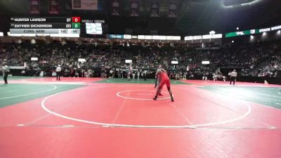 140 lbs Cons. Semi - Zayvier Dickerson, BKV1 vs Hunter Lawson, GFF3