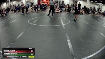 92 lbs Semis (4 Team) - Yusuf Konte, Mat Warriors Black vs Tommy Lucuski, Mat Warriors Red