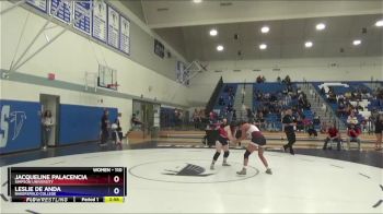 110 lbs 1st Place Match - Leslie De Anda, Bakersfield College vs Jacqueline Palacencia, Simpson University