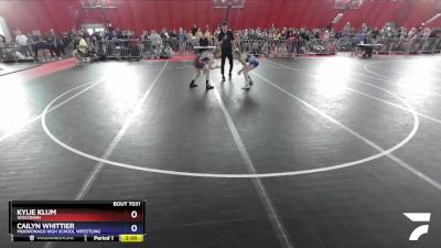 112 lbs Quarterfinal - Kylie Klum, Wisconsin vs Cailyn Whittier, Mukwonago High School Wrestling