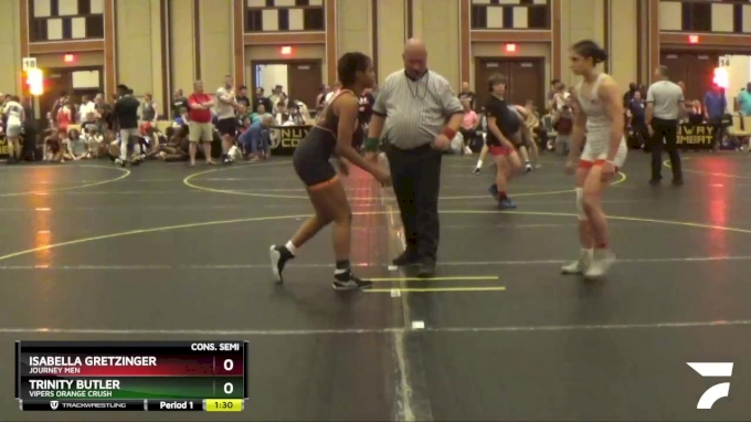 138/148 Cons. Semi - Isabella Gretzinger, Journey Men vs Trinity Butler, Vipers Orange Crush