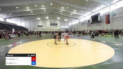 109 kg Semifinal - Destry Hansen, War Wc vs Dillon Herd, Torotech WC