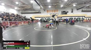 106 lbs Quarterfinal - Gavin Pongsai, Gilroy vs Niko Seliantis, El Camino