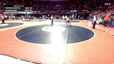 2A 157 lbs Cons. Round 1 - Nicholas Hartley, Jerseyville (Jersey) vs Warren Nash, Grayslake (Central)