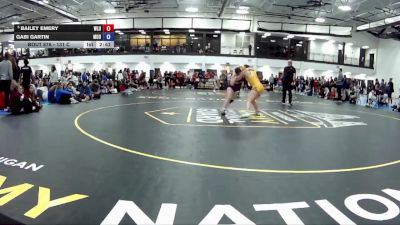 131 C 1st Place Match - Bailey Emery, West Liberty University vs Gabi Gartin, Mount Union University