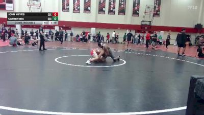 149 lbs Cons. Round 2 - Carter Nix, Clackamas Community College vs John Hayes, Clackamas Community College