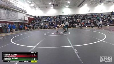 220 lbs Semifinal - Travis Sloan, Columbia (Burbank) vs Damien Spears, Liberty Bell