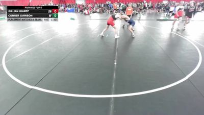 165 lbs Placement Matches (8 Team) - Jullian Juarez, Zimmerman vs Conner Johnson, Weyauwega-Fremont