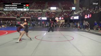 115 lbs Cons. Semi - Kierstyn Nevels, Minot Majettes vs Jadyn Holbrook, Unattached