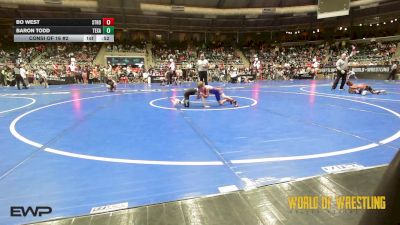 52 lbs Consi Of 16 #2 - Bo West, Stronghold Wrestling Club vs Baron Todd, Texas Elite