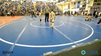 49 lbs Quarterfinal - Michael Cawthorne, Tiger Trained Wrestling vs Keaton Holcomb, Tahlequah Wrestling Club