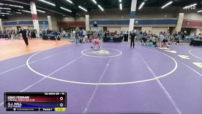 74 lbs Quarterfinal - Gino Ferrari, Cardinal Wrestling Club vs O.j. Hall, Jflo Trained