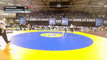 Girls 3A 100 lbs Cons. Round 5 - Lydia Mertens, Walla Walla (Girls) vs Brooklyn Bloomfeldt, Kelso (Girls)