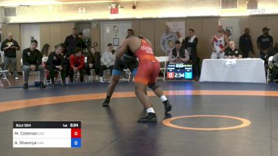 86 kg Semifinal - Marcus Lamont Coleman, USA vs Ahmed Shamiya, CAN