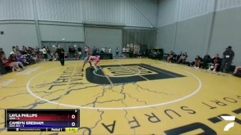 100 lbs Placement Matches (16 Team) - Layla Phillips, Iowa vs Camryn Gresham, Ohio Red