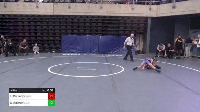 48 lbs Quarterfinal - Lucas Corredor, Marlton, NJ vs Gabriel Beltran, Laurel, MD