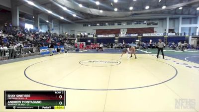 138 lbs Round 2 (3 Team) - Andrew Montagano, Wantagh Sr High vs Shay Sinitiere, Carthage Sr HS