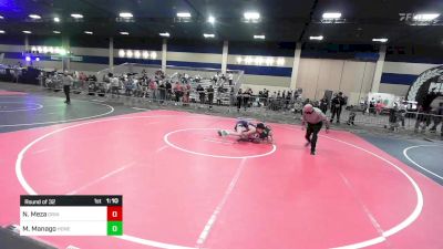 123 lbs Round Of 32 - Noah Meza, Grindhouse WC vs Mckenna Manago, Honey Badgers