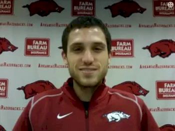 Dorian Ulrey on camera, first time since NCAA Indoors!