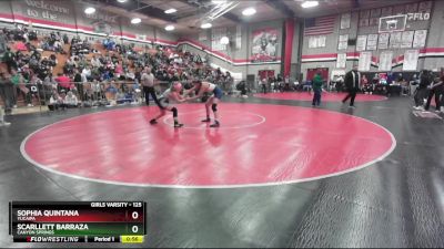 125 lbs Cons. Round 4 - Sophia Quintana, Yucaipa vs Scarllett Barraza, Canyon Springs