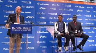 Haile and Tergat Field Questions 2010 NYC Marathon