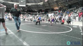 80 lbs Round Of 16 - Hunter Telles, Talihina Youth Wrestling Club vs Zamaree Washington, Del City Little League Wrestling