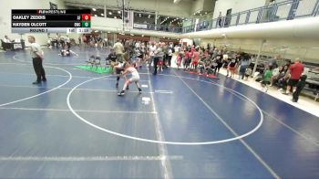 91-99 lbs Round 1 - Oakley Zeddis, American Fork vs Hayden Olcott, Delta Wrestling Club