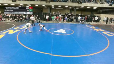 101 lbs Champ. Round 2 - Carter Paulson, Stillman Valley vs Ryder Gill, Coal City