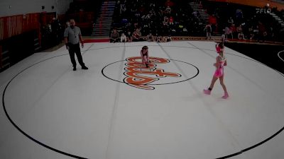 6U - 50 lbs Round 1 - Annabelle Kinzey, Marion Center vs Leland Thomas, Mt. Pleasant