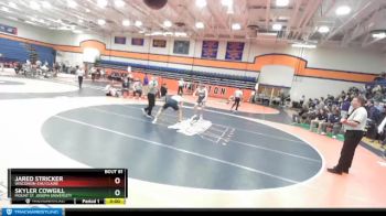 174 lbs Champ. Round 1 - Jared Stricker, Wisconsin-Eau Claire vs Skyler Cowgill, Mount St. Joseph University