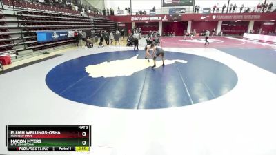 165 lbs Cons. Round 3 - Macon Myers, Pitt-Johnstown vs Elijah Wellings-Osha, Fairmont State