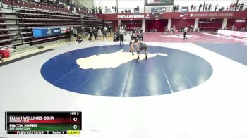 165 lbs Cons. Round 3 - Macon Myers, Pitt-Johnstown vs Elijah Wellings-Osha, Fairmont State