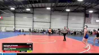 110 lbs Round 5 (6 Team) - Bailey Holman, Poway Elite vs Nathan Attisano, Team Ohio