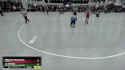 120 lbs Cons. Round 10 - Jr Ortega, Black Fox Wrestling Academy vs Preston Waughtel, Illinois