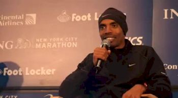 Meb Keflezghi after 6th at 2010 NYC Marathon