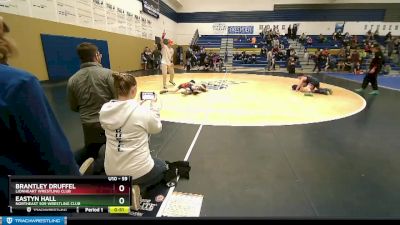 59 lbs 1st Place Match - Eastyn Hall, NorthEast 509 Wrestling Club vs Brantley Druffel, Lionheart Wrestling Club