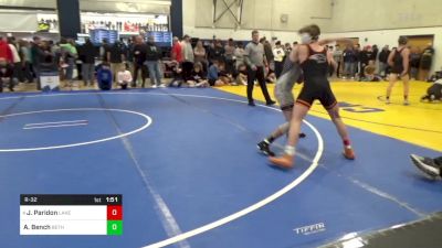 133 lbs R-32 - Jayce Paridon, Lake Highland Prep-FL vs Aiden Bench, Bethel Park