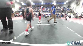 37-40 lbs Semifinal - Kase Zappone, Barnsdall Youth Wrestling vs Brantley Hendricks, Claremore Wrestling Club