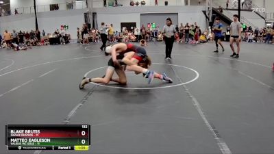 132 lbs Round 7 (8 Team) - Blake Brutis, Savage Reapers vs Matteo Eagleson, Validus WC Gold